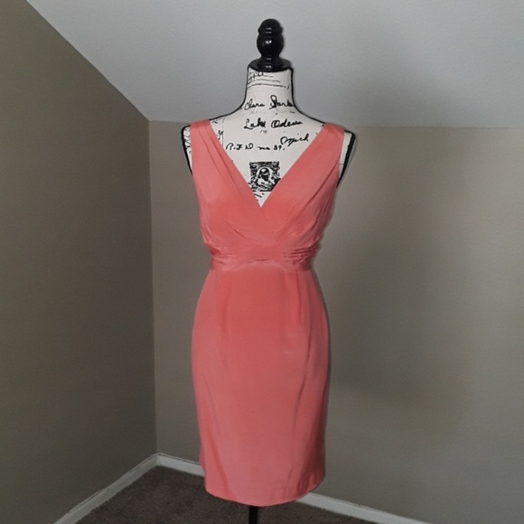 🥳HPx2🥳 NWT, Boden 100% Silk Guava Coral Dress - Picture 9 of 15